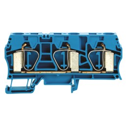 5 pcs - Weidmuller Z Series Blue Feed Through Terminal Block, Single-Level, Clamp Termination