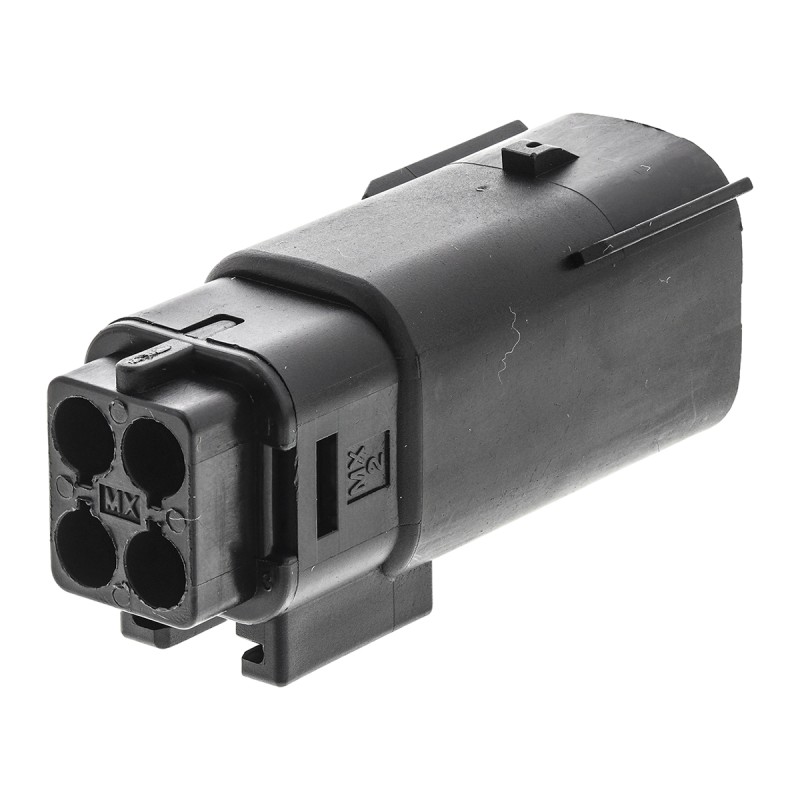 1 pcs - Molex, MX150L Male Connector Housing, 5.84mm Pitch, 4 Way, 2 Row