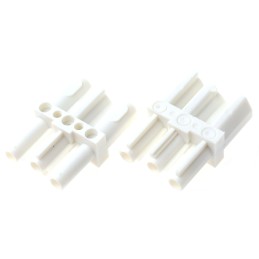 5 pcs - Wieland ST18 Series Distribution Block, 3-Pole, Male to Female, 3-Way, 16A, IP20