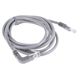 1 pcs - RS PRO Cat5e Male RJ45 to Male RJ45 Ethernet Cable, U/UTP, Grey PVC Sheath, 2m