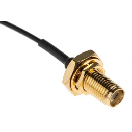 1 pcs - RS PRO Female SMA to Female U.FL Coaxial Cable, 150mm, RF Coaxial, Terminated
