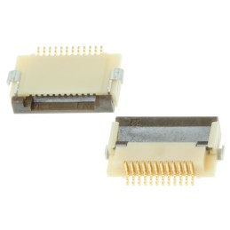 5 pcs - Hirose, FH12 0.5mm Pitch 12 Way Right Angle Female FPC Connector, ZIF Bottom Contact