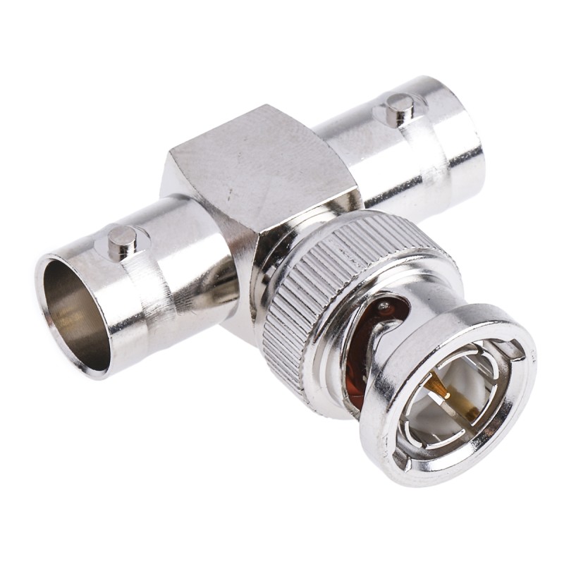 1 pcs - RS PRO Tee 75Ω RF Adapter BNC Plug to BNC Socket