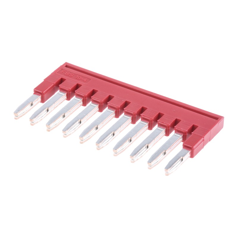 1 pcs - Phoenix Contact FBS 10-4 Series Jumper Bar for Use with DIN Rail Terminal Blocks, 17.5A