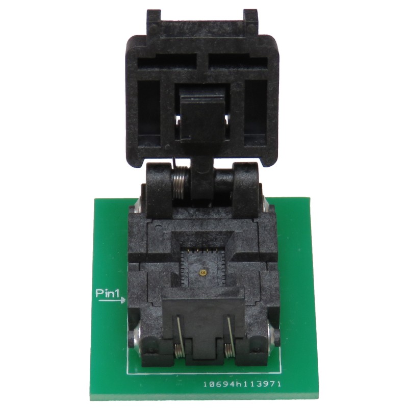 1 pcs - Seeit 0.5mm Pitch IC Socket Adapter, 8 Pin Female QFN to 8 Pin Male DIP