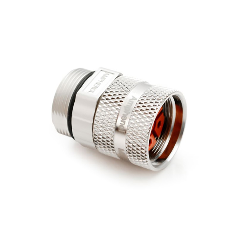 1 pcs - Amphenol Industrial Circular Connector, 6 Contacts, Cable Mount, M23 Connector, Plug, Female, IP67, MotionGrade Series