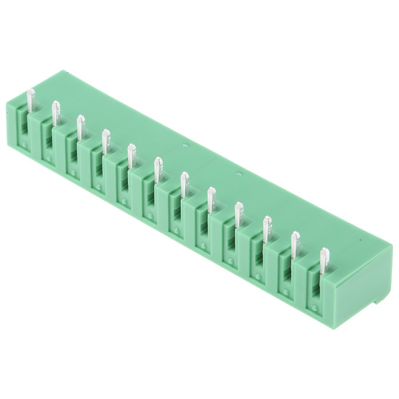 5 pcs - Phoenix Contact 5.08mm Pitch 12 Way Right Angle Pluggable Terminal Block, Header, PCB Mount, Solder Termination
