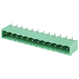 5 pcs - Phoenix Contact 5.08mm Pitch 12 Way Right Angle Pluggable Terminal Block, Header, PCB Mount, Solder Termination