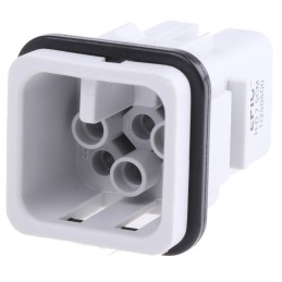 1 pcs - Epic Contact Heavy Duty Power Connector Insert, 10A, Male, H-D Series, 7 Contacts