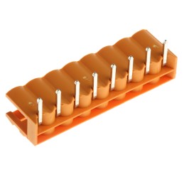 5 pcs - Weidmuller 5.08mm Pitch 8 Way Right Angle Pluggable Terminal Block, Header, Through Hole, Solder Termination