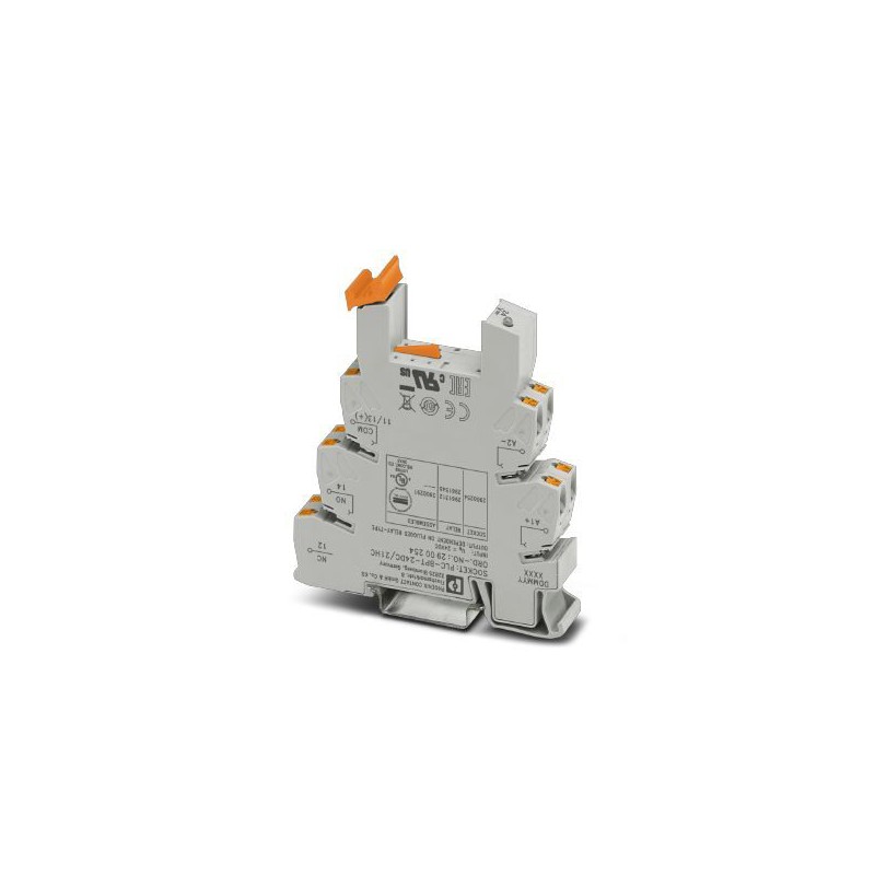 1 pcs - Phoenix Contact PLC-BPT- 24DC/21HC DIN Rail Relay Socket