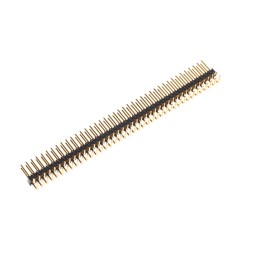5 pcs - Stelvio Kontek 474 Series Right Angle Through Hole Pin Header, 80 Contact(s), 2.54mm Pitch, 1 Row(s), Unshrouded
