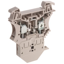 1 pcs - Weidmüller W Series Beige Fused DIN Rail Terminal, 6mm², Single-Level, Screw Termination, Fused