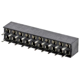 5 pcs - HARWIN Straight Through Hole Mount PCB Socket, 20-Contact, 2-Row, 2mm Pitch, Solder Termination