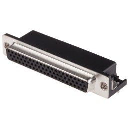 1 pcs - RS PRO 62 Way Right Angle Through Hole D-sub Connector Socket, 2.41mm Pitch, with 3.05 mounting hole