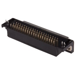 1 pcs - RS PRO 62 Way Right Angle Through Hole D-sub Connector Socket, 2.41mm Pitch, with 3.05 mounting hole