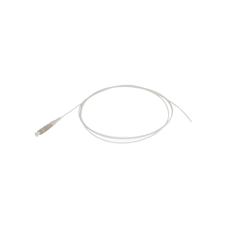 1 pcs - Amphenol Industrial LC to SC Tight Buffer OM3 Multi Mode OM3 Fibre Optic Cable, 900μm, White, 1m