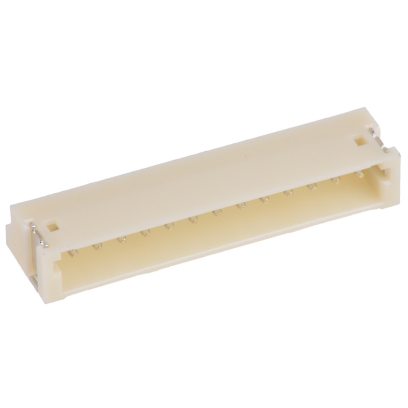 250 pcs - JST ZH Series Right Angle Surface Mount PCB Header, 13 Contact(s), 1.5mm Pitch, 1 Row(s), Shrouded