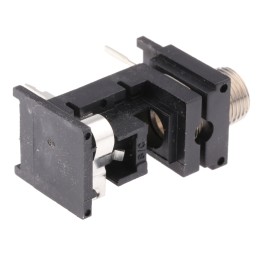 1 pcs - Switchcraft Jack Connector 6.35 mm PCB Mount Mono Socket, 2Pole