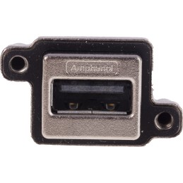 1 pcs - Amphenol ICC Right Angle, Through Hole, Socket Type A USB Connector