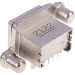 1 pcs - Amphenol ICC Right Angle, Through Hole, Socket Type A USB Connector