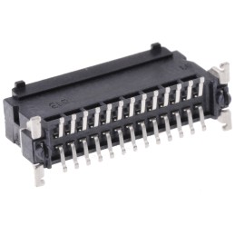1 pcs - ERNI SMC Series Straight Surface Mount PCB Header, 26 Contact(s), 1.27mm Pitch, 2 Row(s), Shrouded