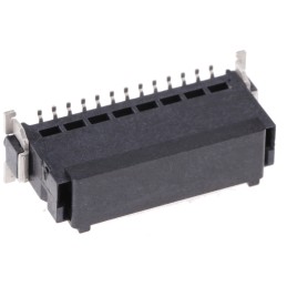 1 pcs - ERNI SMC Series Straight Surface Mount PCB Header, 26 Contact(s), 1.27mm Pitch, 2 Row(s), Shrouded