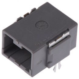 1 pcs - JAE MX34 Series Right Angle Through Hole PCB Header, 3 Contact(s), 2.2mm Pitch, 1 Row(s), Shrouded