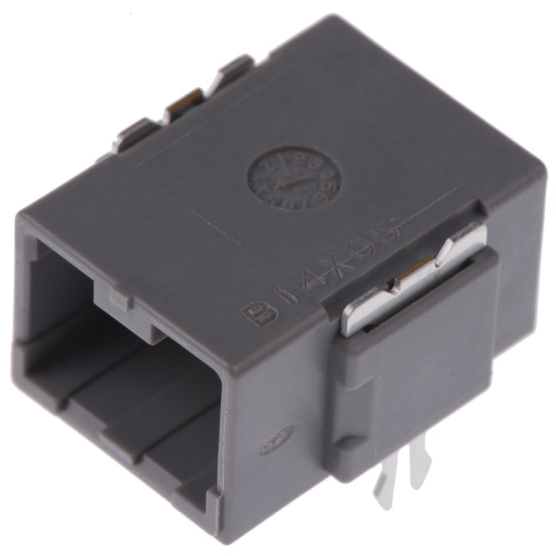 1 pcs - JAE MX34 Series Right Angle Through Hole PCB Header, 3 Contact(s), 2.2mm Pitch, 1 Row(s), Shrouded