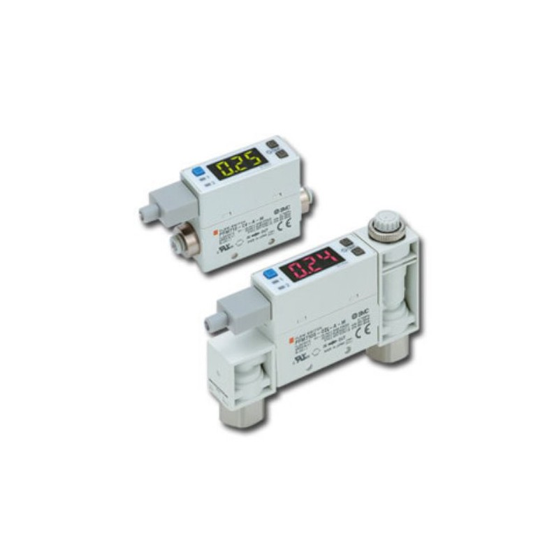 1 pcs - SMC PFM7 Series Integrated Display Flow Switch for Dry Air, N2, 0.5 L/min Min, 25 L/min Max