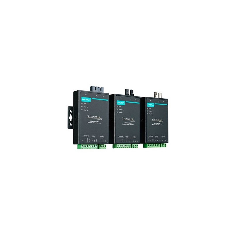 1 pcs - MOXA RS232, RS422, RS485 Ethernet Media Converter, Multi Mode, Half/Full Duplex 40km