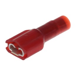 1 pcs - Molex Red Insulated Female Spade Connector, Receptacle, 0.81 x 4.75mm Tab Size