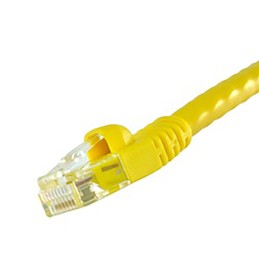 1 pcs - Cinch Connectors Cat6 Male RJ45 to Male RJ45 Ethernet Cable, U/UTP, Yellow PVC Sheath, 4.27m