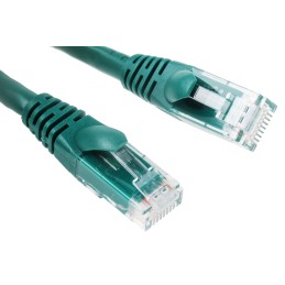 1 pcs - RS PRO Cat6 Male RJ45 to Male RJ45 Ethernet Cable, U/UTP, Green PVC Sheath, 0.5m