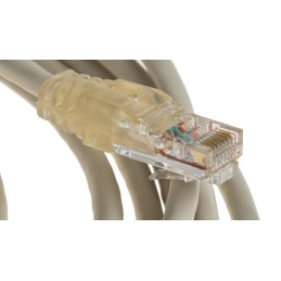 1 pcs - Decelect Cat5 Male RJ45 to Male RJ45 Ethernet Cable, Grey, 4m