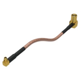 1 pcs - Samtec RF316 Series BNC to MCX Coaxial Cable, 500mm, RF Coaxial, Terminated