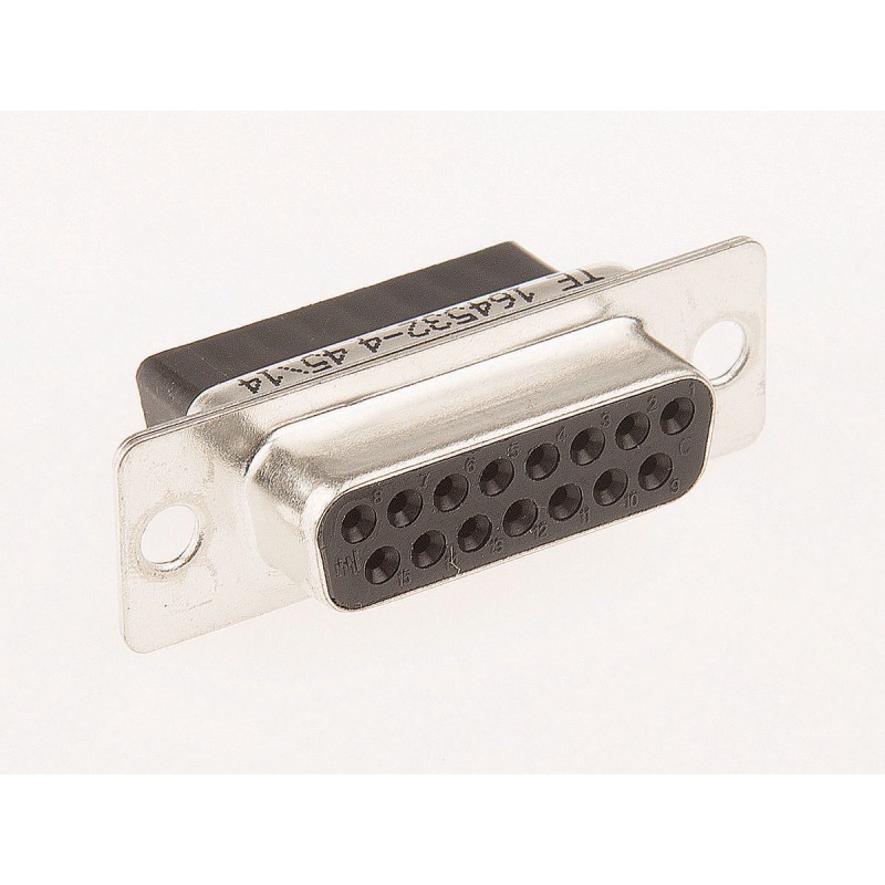 5 pcs - TE Connectivity Amplimite HDP-20 15 Way Cable Mount D-sub Connector Socket