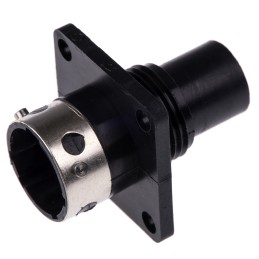 1 pcs - ITT Cannon Circular Connector, 4 Contacts, Panel Mount, Socket, Male, IP65, Trident Ringlock Series