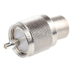 1 pcs - Telegartner, Plug Cable Mount UHF Connector, 50Ω, Crimp Termination, Straight Body