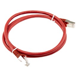 1 pcs - RS PRO Cat6 Male RJ45 to Male RJ45 Ethernet Cable, F/UTP, Red LSZH Sheath, 1m