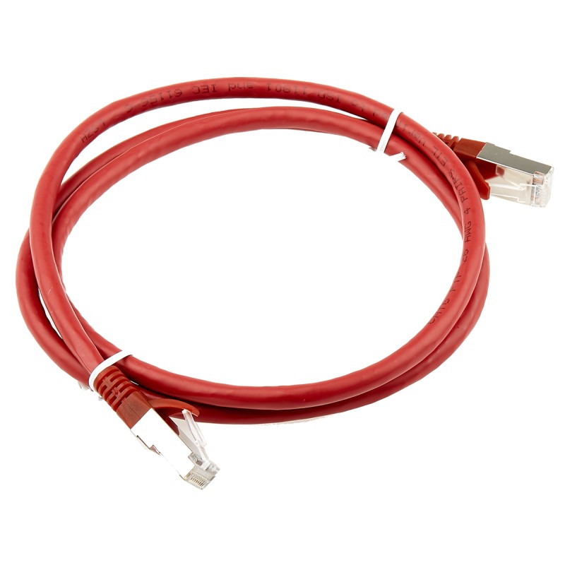 1 pcs - RS PRO Cat6 Male RJ45 to Male RJ45 Ethernet Cable, F/UTP, Red LSZH Sheath, 1m