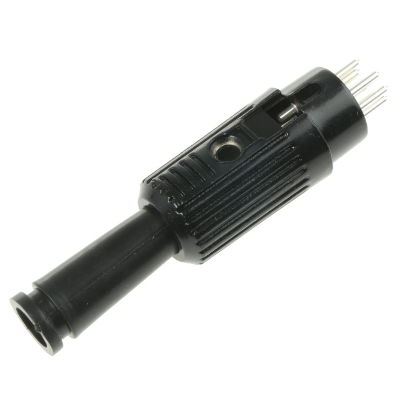 1 pcs - RS PRO 8 Pole Din Plug, 1A, 100 V ac, Push Lock, Male, Cable Mount