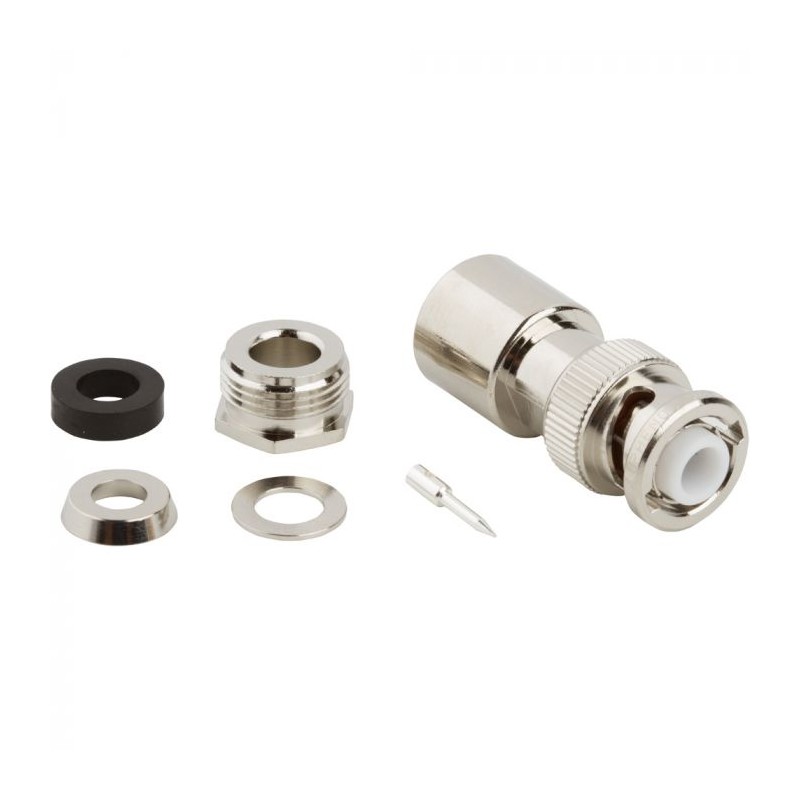 1 pcs - Amphenol RF, Plug Cable Mount MHV Connector, Clamp Termination, Straight Body