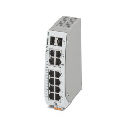 1 pcs - Phoenix Contact FL SWITCH 1000 Series Ethernet Switch, 12 RJ45 Ports, 10/100Mbit/s Transmission, 24V dc