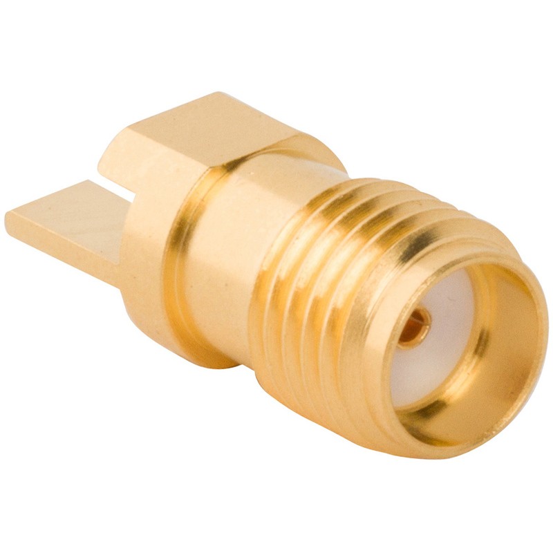 1 pcs - Amphenol RF 531-40188 Series, jack Flange Mount SMA Connector, 50Ω, Straight Body