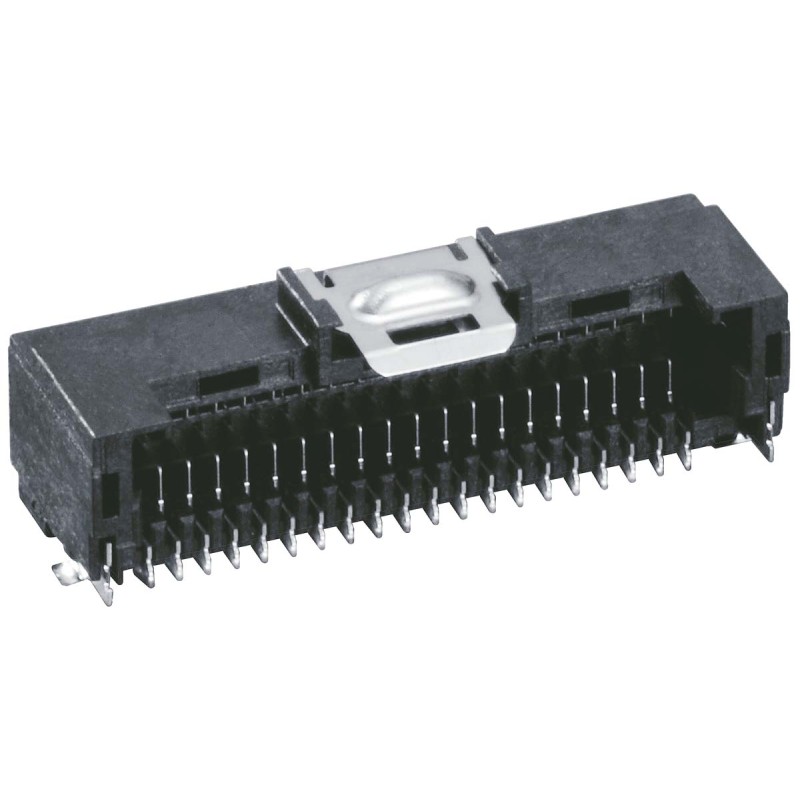 10 pcs - Hirose DF50 Series Right Angle Surface Mount PCB Header, 50 Contact(s), 1.0mm Pitch, 2 Row(s), Shrouded