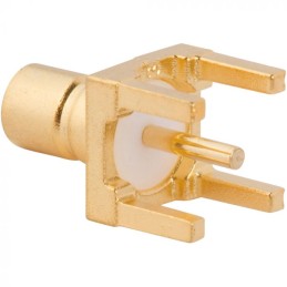 1 pcs - Amphenol RF, jack Through Hole SMB Connector, PCB Termination, Straight Body