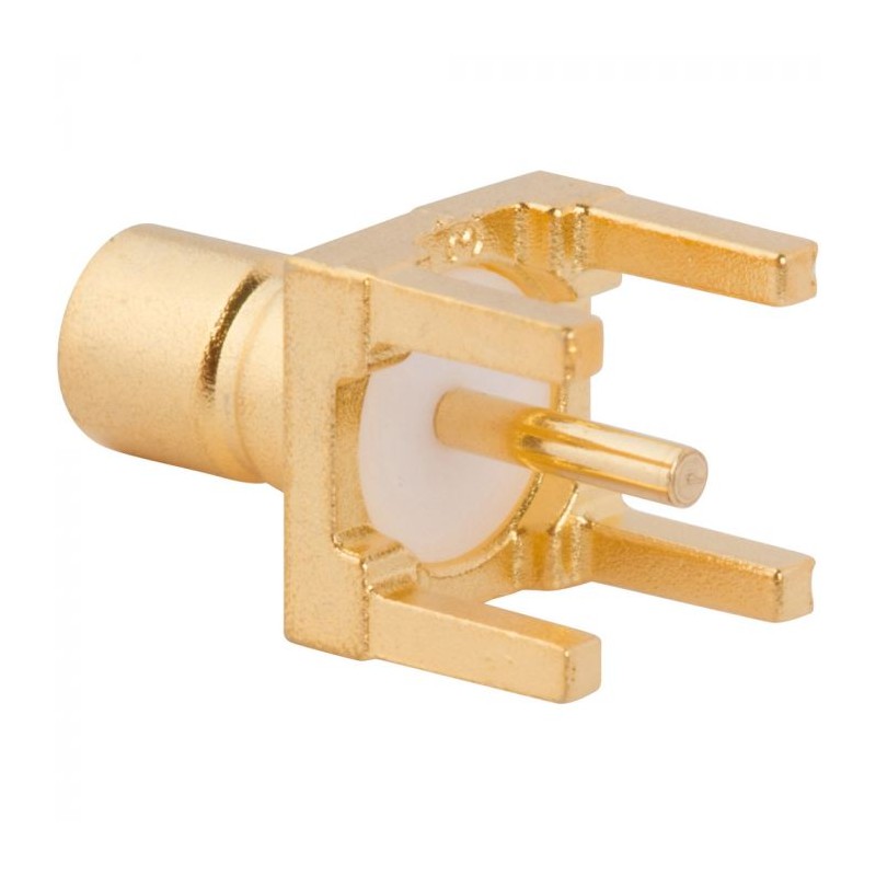 1 pcs - Amphenol RF, jack Through Hole SMB Connector, PCB Termination, Straight Body