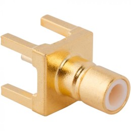 1 pcs - Amphenol RF, jack Through Hole SMB Connector, PCB Termination, Straight Body