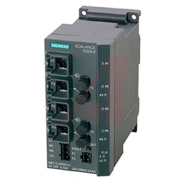 1 pcs - Siemens SCALANCE X204-2LD Series DIN Rail, Wall Ethernet Switch, 4 RJ45 Ports, 10/100Mbit/s Transmission, 24V dc